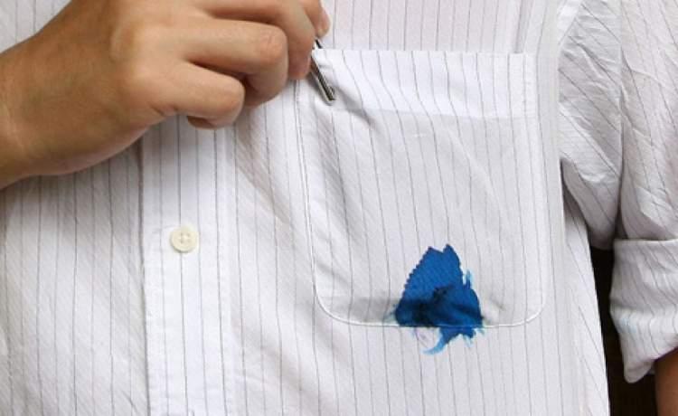 پاک کردن لکه جوهر از پارچه