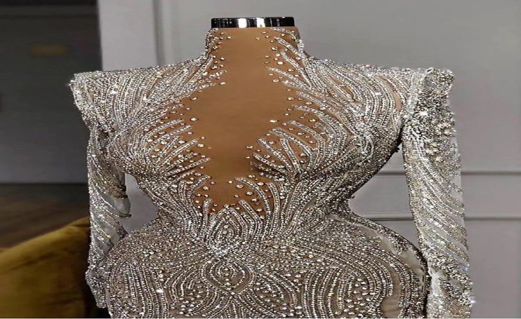 سنگ دوزی لباس مجلسی