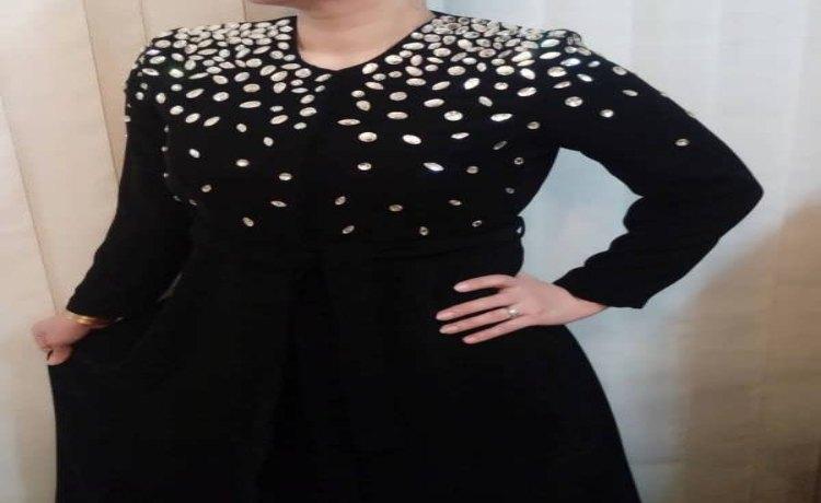 مروارید دوزی روی مانتو