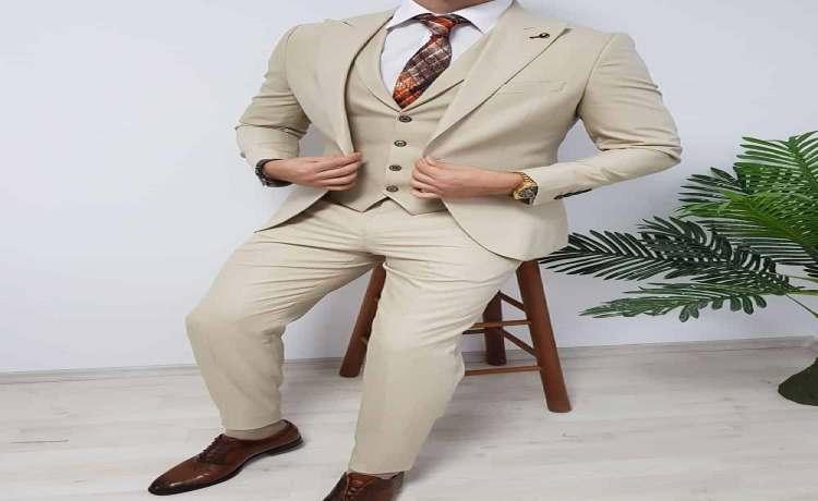 کت و شلوار کرم