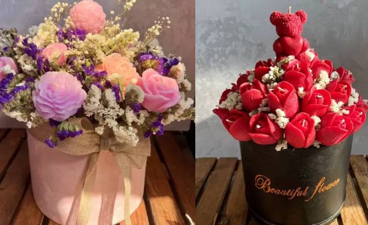 شمع‌های دست ساز معطر برای روز دخنر