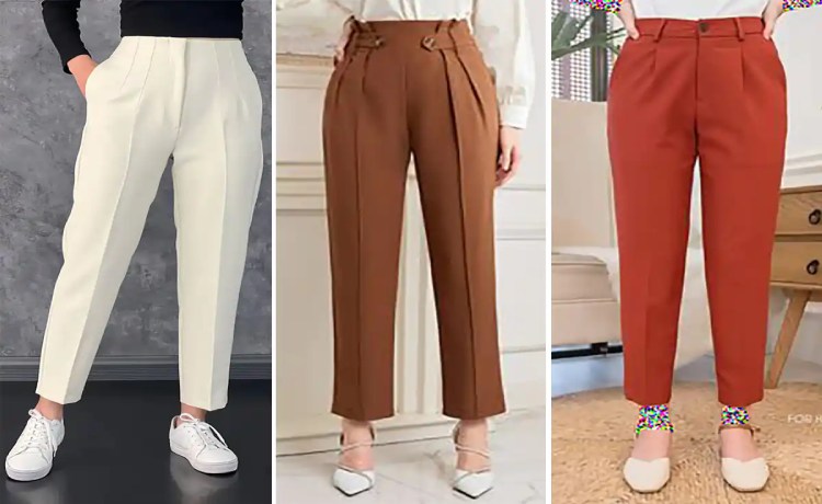 شلوار راسته مناسب تابستان زنانه