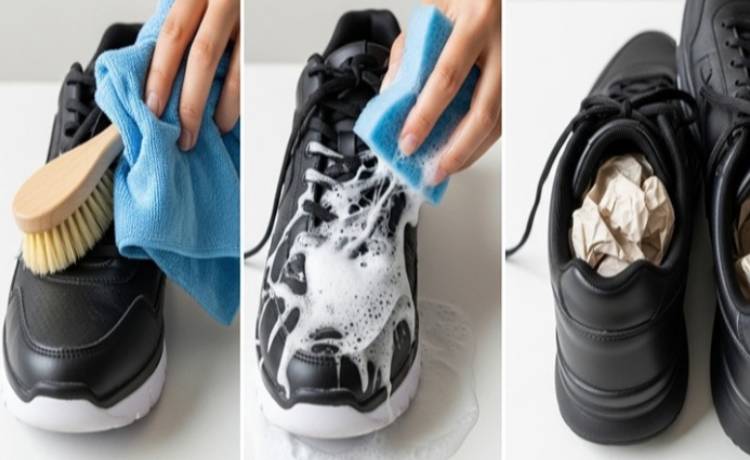 چگونه کفش مشکی اسپرت را تمیز کنیم