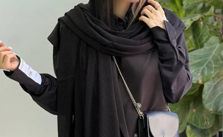 استایل با شال مشکی