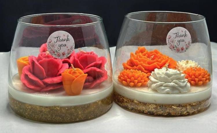 شمع معطر دست‌ساز بهترین کادو روز زن