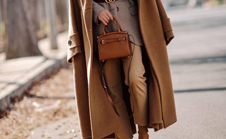 مانتو پشمی با شلوار راسته