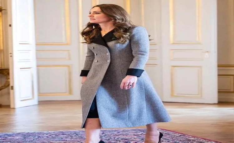 استفاده از کت یا پالتوی بلند در تیپ کیت میدلتون