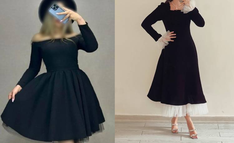 مدل لباس مجلسی مخمل با ترکیب تور یا ساتن