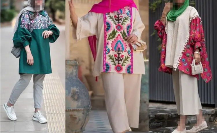 مانتو لینن خنک برای سفر تابستانی