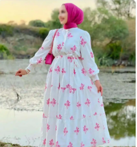 پیراهن چین‌دار پایین