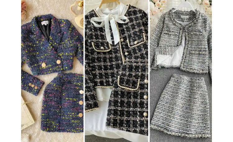 کت و دامن چهارخانه