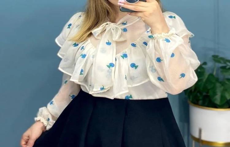 زیباترین مدل شومیز حریر طرح دار