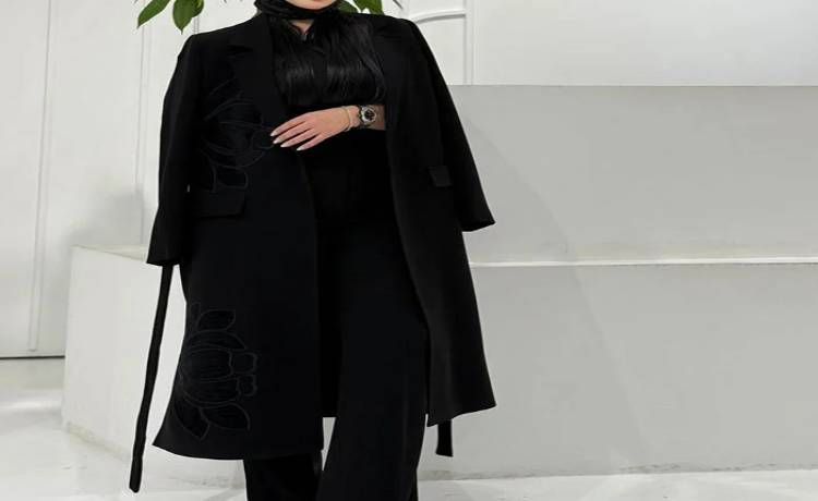 مانتو محرمی کرپ و حریر