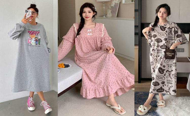 مدل لباس راحتی زنانه منزل پیراهن راحتی زنانه