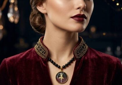 راهنمای ست کردن انواع گردنبند بر اساس طول و فرم یقه لباس (Decolletage)