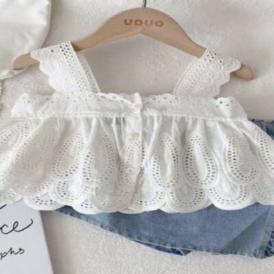 جدیدترین مدل تاپ و شلوارک دخترانه بچگانه