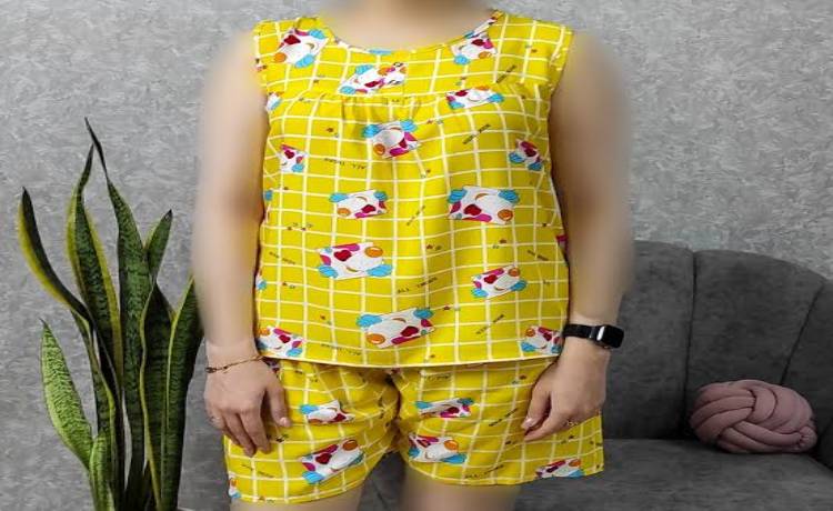 مدل تاپ و شلوارک خانگی نخی زنانه