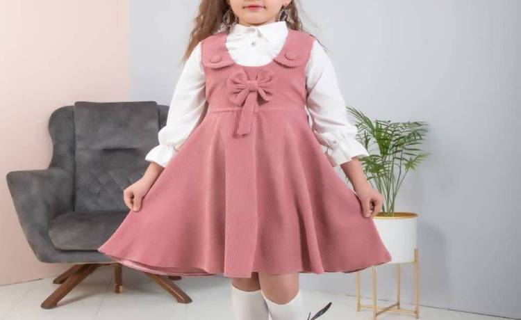 مدل پیراهن دخترانه چین دار