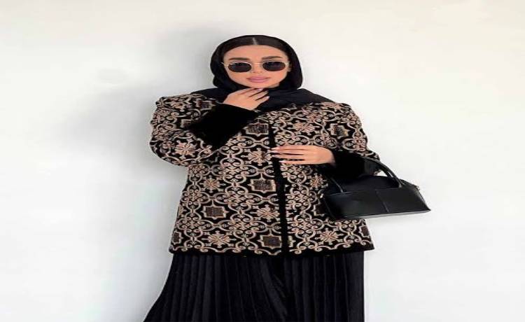 مدل کت زنانه مجلسی دکمه دار مخمل