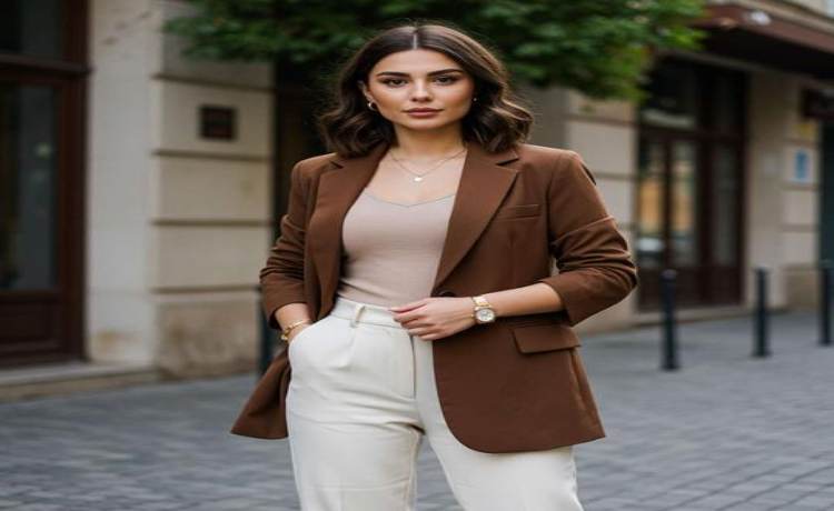 ست کردن لباس قهوه ‌ای با رنگ‌های گرم