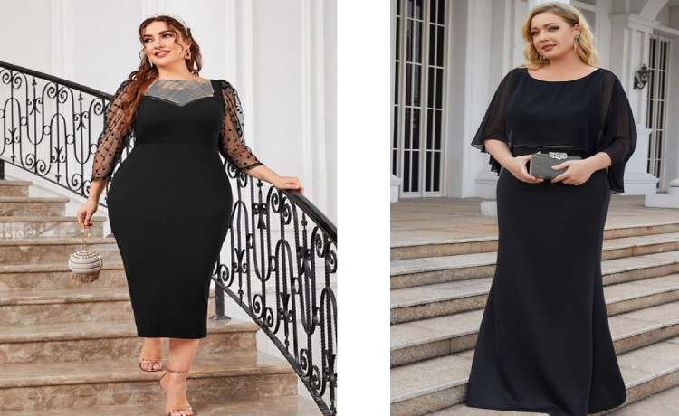 مدل لباس مجلسی سایز بزرگ بلند