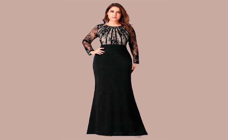لباس مجلسی راسته و ساده؛ لباس مجلسی مناسب افراد چاق