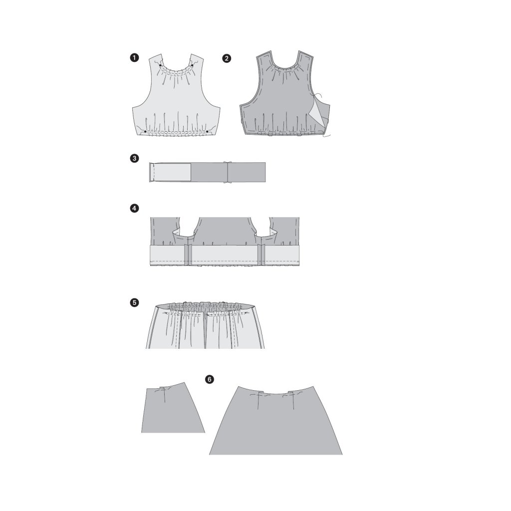 الگو خیاطی پیراهن مجلسی زنانه بوردا استایل کد 6518 سایز 34 تا 46 متد مولر