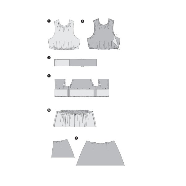 الگو خیاطی پیراهن مجلسی زنانه بوردا استایل کد 6518 سایز 34 تا 46 متد مولر