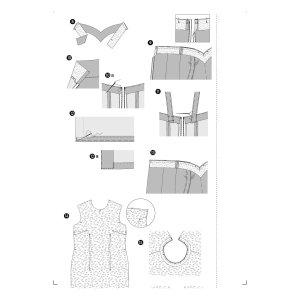 فروش اینترنتی الگو خیاطی پیراهن مجلسی زنانه بوردا استایل کد 6423 سایز 36 تا 46 متد مولر