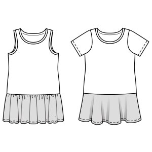 فروش اینترنتی الگو خیاطی تونیک و پیراهن دخترانه بوردا کیدز کد 9341 سایز 2 تا 7 سال متد مولر