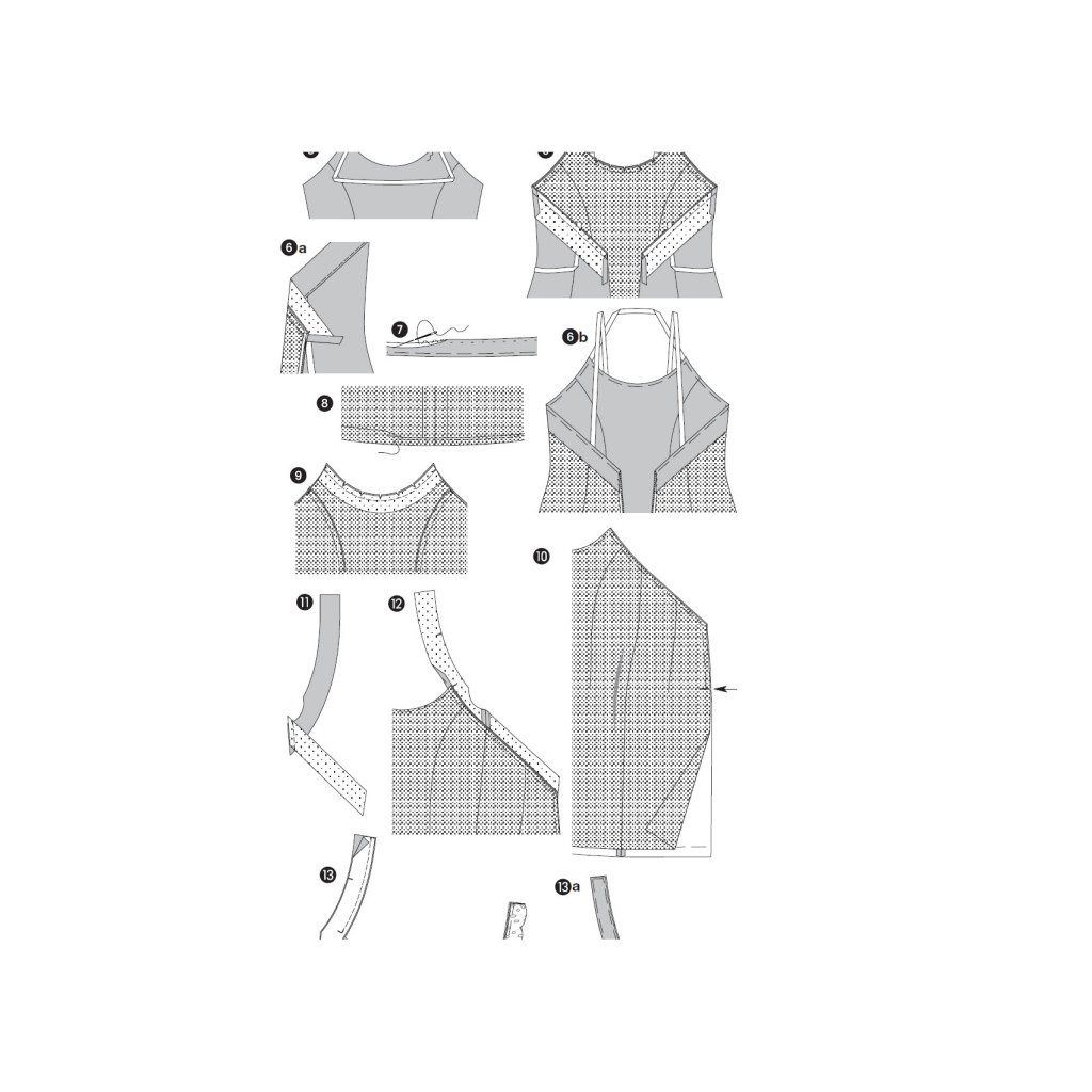 خرید اینترنتی الگو خیاطی پیراهن مجلسی زنانه بوردا استایل کد 6994 سایز 32 تا 42 متد مولر