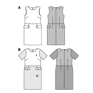 الگو خیاطی پیراهن مجلسی زنانه بوردا استایل کد 6671 سایز 36 تا 46 متد مولر