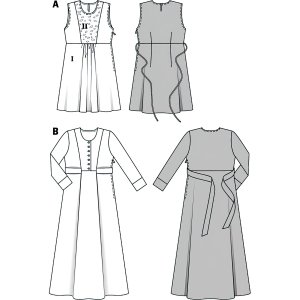 الگو خیاطی پیراهن و سارافون زنانه بوردا استایل کد 7078 سایز 36 تا 46 متد مولر