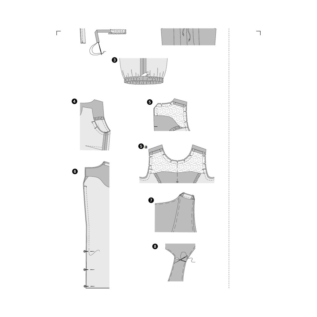 خرید اینترنتی الگو خیاطی پیراهن مجلسی زنانه بوردا استایل کد 6402 سایز 34 تا 44 متد مولر