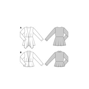 فروش اینترنتی الگوی خیاطی ژاکت زنانه بوردا استایل کد 6587 سایز 34 تا 46 متد مولر