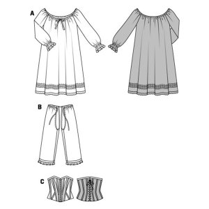فروش اینترنتی الگوی خیاطی لباس نمایش زنانه بوردا استایل کد 7156 سایز 36 تا 50 متد مولر