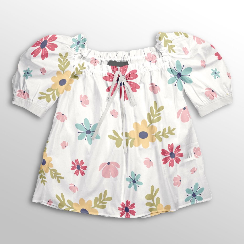 فروش اینترنتی  پارچه لباس پارچه باما مدل کرپ بوگاتی طرح گل رنگی  کد 6011261