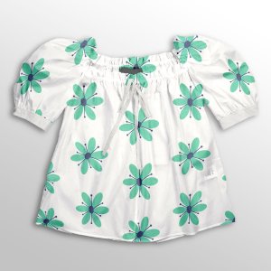 خرید آنلاین  پارچه لباس پارچه باما مدل کرپ بوگاتی طرح گل رنگی کد 6011269