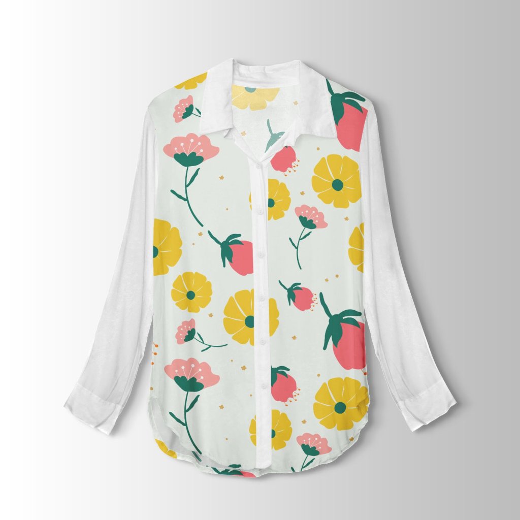 خرید اینترنتی  پارچه لباس پارچه باما مدل کرپ بوگاتی طرح گلهای رنگی کد 6011285
