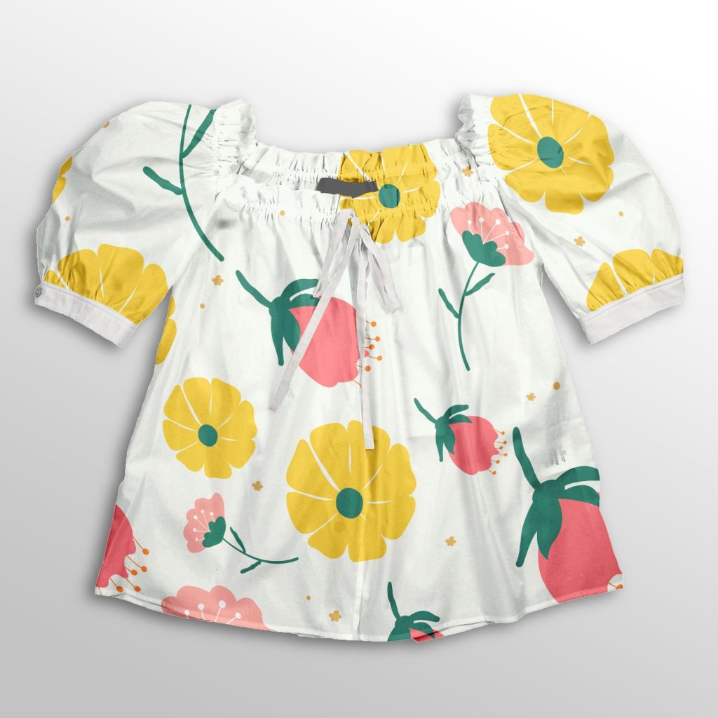 فروش اینترنتی  پارچه لباس پارچه باما مدل کرپ بوگاتی طرح گلهای رنگی کد 6011285