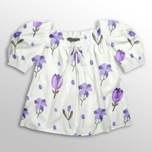 فروش اینترنتی  پارچه لباس پارچه باما مدل کرپ بوگاتی طرح گلهای آبرنگی کد 6011286