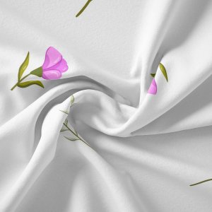 خرید اینترنتی  پارچه لباس پارچه باما مدل کرپ بوگاتی طرح گل فانتزی ریز  کد 6011299