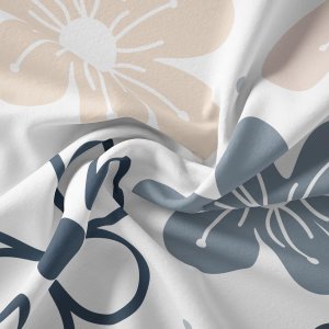 خرید آنلاین پارچه لباس پارچه باما مدل کرپ بوگاتی طرح گل فانتزی کد 6011323