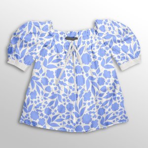 خرید اینترنتی پارچه لباس پارچه باما مدل کرپ بوگاتی طرح گل فانتزی کد 6011329