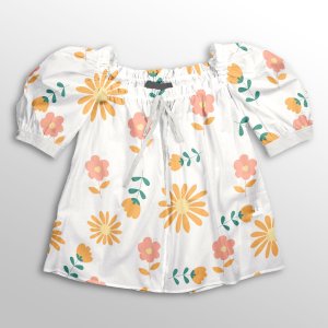 فروش اینترنتی  پارچه لباس پارچه باما مدل کرپ بوگاتی طرح گل بهاری کد 6011248