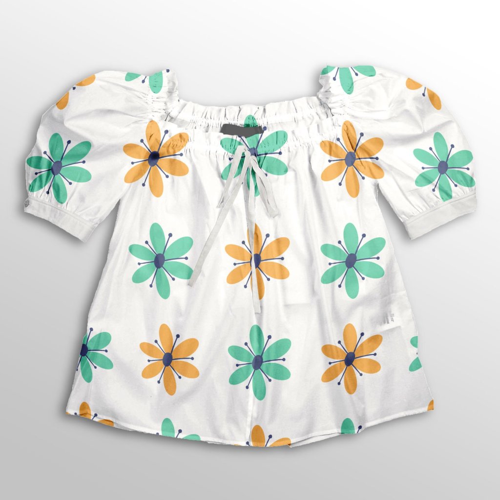 خرید آنلاین  پارچه لباس پارچه باما مدل کرپ بوگاتی طرح گل گلی کد 6011270