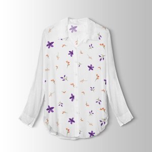فروش اینترنتی پارچه لباس پارچه باما مدل کرپ بوگاتی طرح برگ و گل آبرنگی کد 6011309