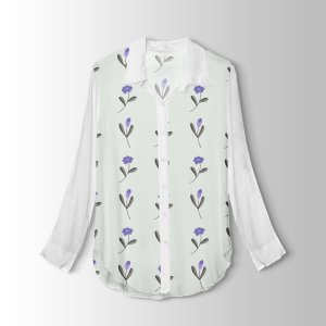خرید اینترنتی  پارچه لباس پارچه باما مدل کرپ بوگاتی طرح گلهای بهاری کد 6011288