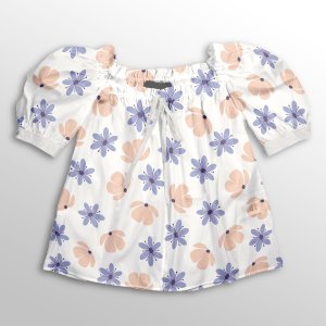 فروش اینترنتی  پارچه لباس پارچه باما مدل کرپ بوگاتی طرح گل گلی کد 6011268