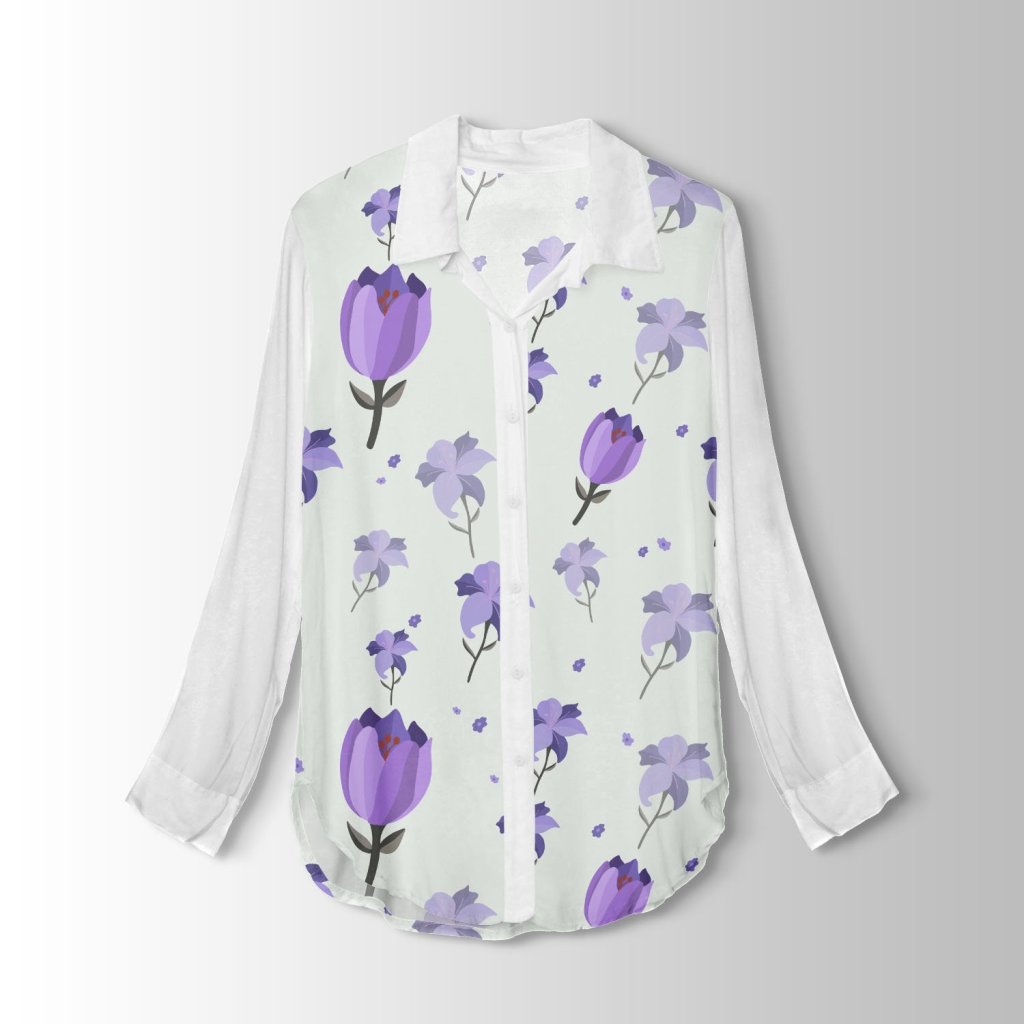 خرید آنلاین  پارچه لباس پارچه باما مدل کرپ بوگاتی طرح گلهای نقاشی کد 6011289